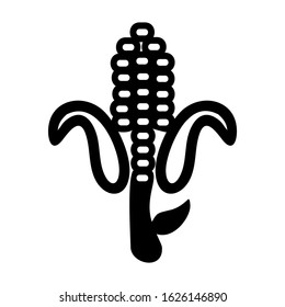 corn icon or logo isolated sign symbol vector illustration - high quality black style vector icons
