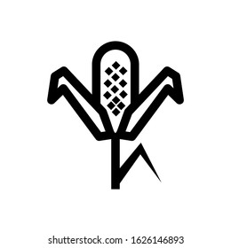corn icon or logo isolated sign symbol vector illustration - high quality black style vector icons
