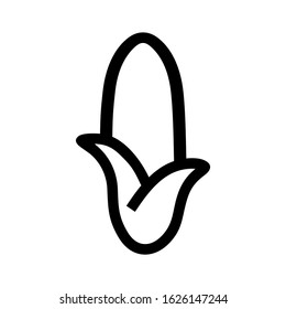 corn icon or logo isolated sign symbol vector illustration - high quality black style vector icons
