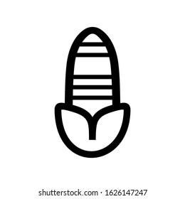 corn icon or logo isolated sign symbol vector illustration - high quality black style vector icons

