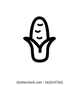 corn icon or logo isolated sign symbol vector illustration - high quality black style vector icons
