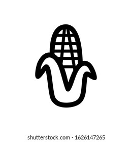 corn icon or logo isolated sign symbol vector illustration - high quality black style vector icons
