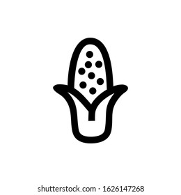corn icon or logo isolated sign symbol vector illustration - high quality black style vector icons
