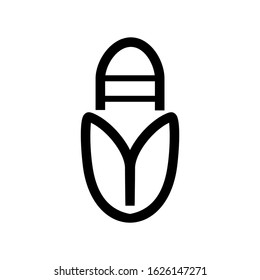 corn icon or logo isolated sign symbol vector illustration - high quality black style vector icons
