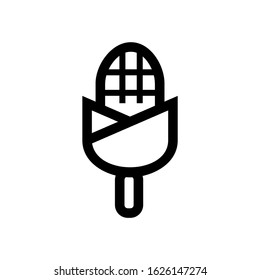 corn icon or logo isolated sign symbol vector illustration - high quality black style vector icons
