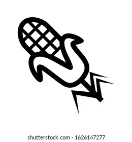 corn icon or logo isolated sign symbol vector illustration - high quality black style vector icons
