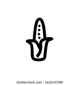 corn icon or logo isolated sign symbol vector illustration - high quality black style vector icons
