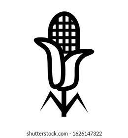 corn icon or logo isolated sign symbol vector illustration - high quality black style vector icons
