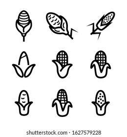 corn icon or logo isolated sign symbol vector illustration - Collection of high quality black style vector icons
