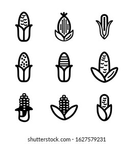 corn icon or logo isolated sign symbol vector illustration - Collection of high quality black style vector icons
