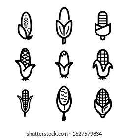 corn icon or logo isolated sign symbol vector illustration - Collection of high quality black style vector icons
