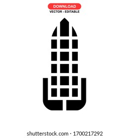 corn icon or logo isolated sign symbol vector illustration - high quality black style vector icons
