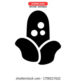 corn icon or logo isolated sign symbol vector illustration - high quality black style vector icons
