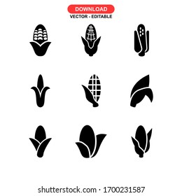 corn icon or logo isolated sign symbol vector illustration - Collection of high quality black style vector icons
