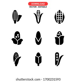 corn icon or logo isolated sign symbol vector illustration - Collection of high quality black style vector icons
