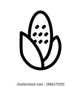 Corn icon or logo isolated sign symbol vector illustration - high quality black style vector icons
