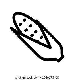 Icono de maíz o logotipo símbolo de signo aislado ilustración vectorial de alta calidad estilo negro iconos vectoriales
