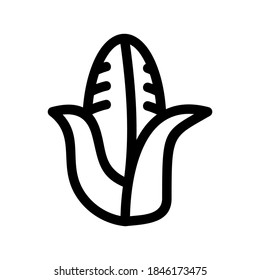 Corn icon or logo isolated sign symbol vector illustration - high quality black style vector icons
