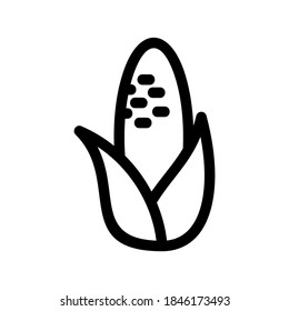 Corn icon or logo isolated sign symbol vector illustration - high quality black style vector icons
