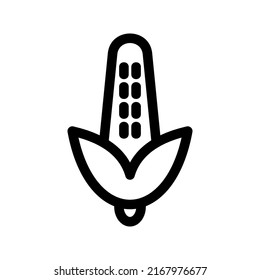 corn icon or logo isolated sign symbol vector illustration - high quality black style vector icons
