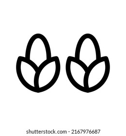 corn icon or logo isolated sign symbol vector illustration - high quality black style vector icons
