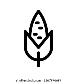 corn icon or logo isolated sign symbol vector illustration - high quality black style vector icons
