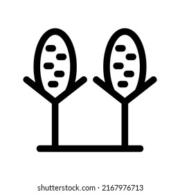corn icon or logo isolated sign symbol vector illustration - high quality black style vector icons
