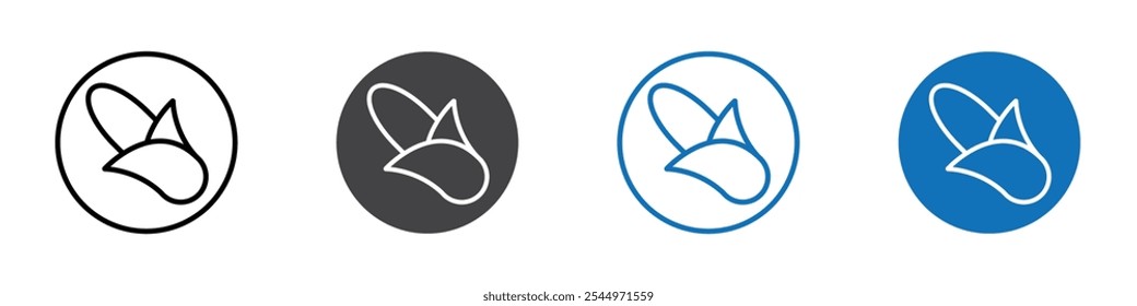 Icono de maíz Logo Iniciar sesión delgado contorno de línea