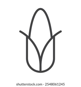 Ícone de milho Conjunto de contornos do símbolo de logotipo