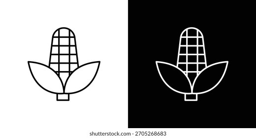 Diseños de logotipos de iconos de maíz. conjunto de diseño de iconos modernos