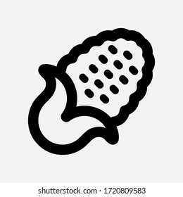Corn Icon on white background