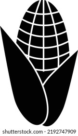 corn icon on white background. corn sign. flat style.
