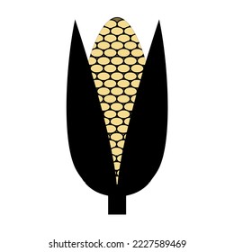 Corn icon on white baclkground. Vector illustration. EPS 10.