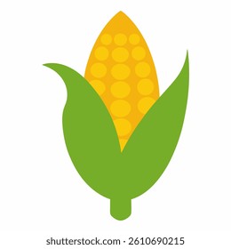 Corn icon on white beckground.