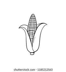 corn icon outline