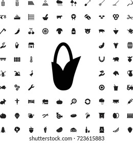 Corn icon. set of filled agriculture icons.