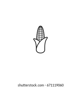 corn icon. sign design