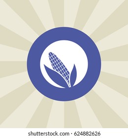 corn icon. sign design. background