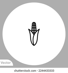 Corn icon sign vector,Symbol, logo illustration for web and mobile