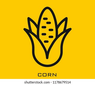 Corn icon signs