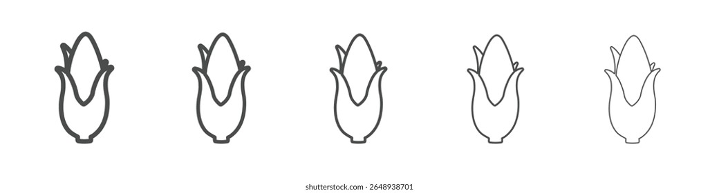 corn icon simple isolated vector sign