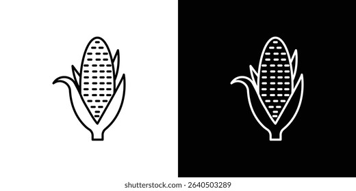 Corn icon symbol concept for graphic design, Website, UI. EPS