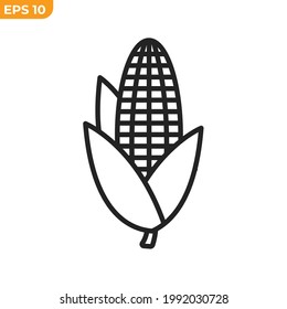 corn icon symbol template for graphic and web design collection logo vector illustration