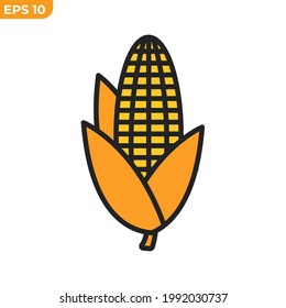 corn icon symbol template for graphic and web design collection logo vector illustration