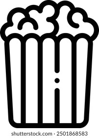 corn icon. Thin Linear Style Design Isolated On White Background