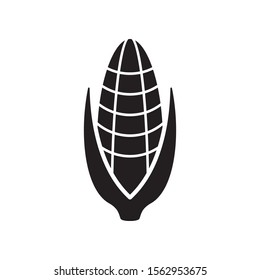 Corn icon in trendy flat style design. Vector graphic illustration. Suitable for website design, logo, app, and ui. EPS 10.