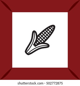 Corn icon. Vector illustration.