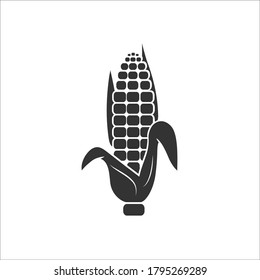 Corn icon. Vector illustration on white