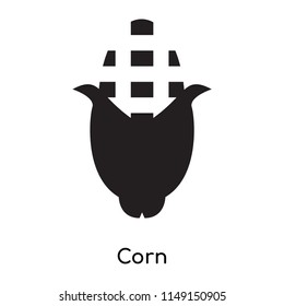 Corn icon vector isolated on white background for your web and mobile app design, Corn logo concept