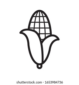 corn icon vector. maize icon
